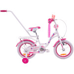 Detský bicykel 14" Fuzlu Thor bielo ružový